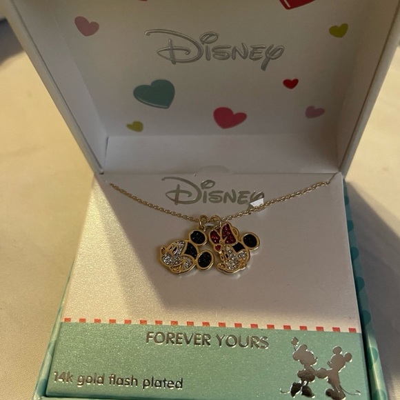 Disney Jewelry - Disney forever yours Mickey & Minnie necklace